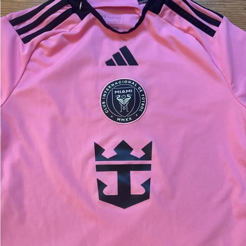 Adidas‎ Inter Miami International Messi jersey shorts youth set SIZE 13-14